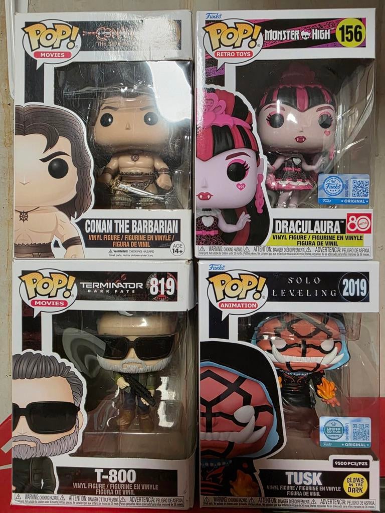 4x Funko pop! 4 verschillende. Lees info!, Ophalen of Verzenden, Zo goed als nieuw