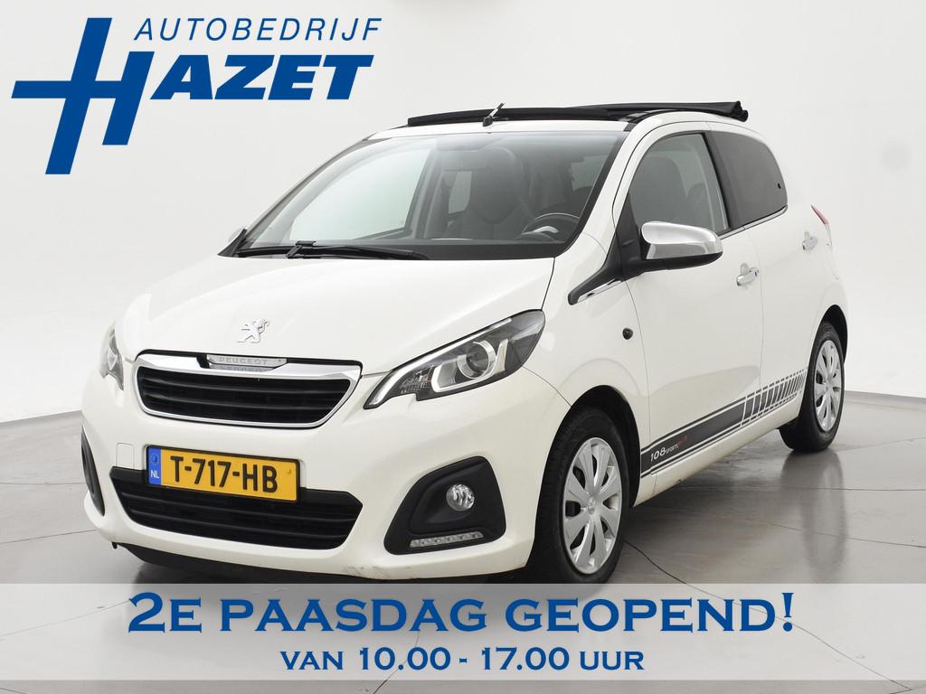 Peugeot 108 1.0 VTi AUT. ALLURE TOP! CABRIO + LEDER | CAMERA, Auto's, Gebruikt, Euro 6, Cabriolet, 4 stoelen