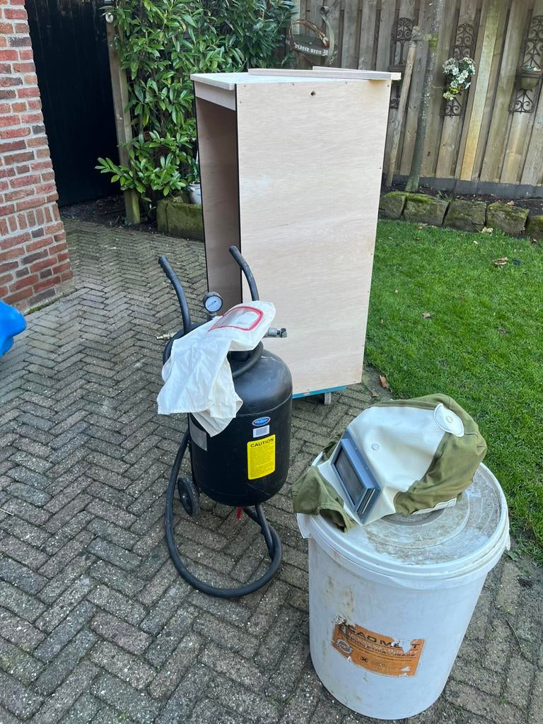 Zandstaalketel mobiel 45 liter Datona, Ophalen of Verzenden, Zo goed als nieuw