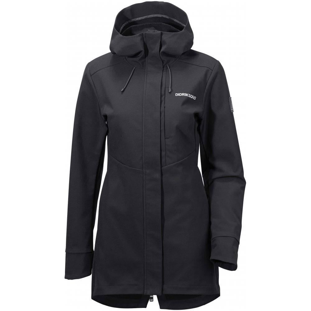 Te koop gevraagd: Didriksons 'Oline' softshell maat 40, Maat 38/40 (M), Zwart, Ophalen of Verzenden, Zo goed als nieuw