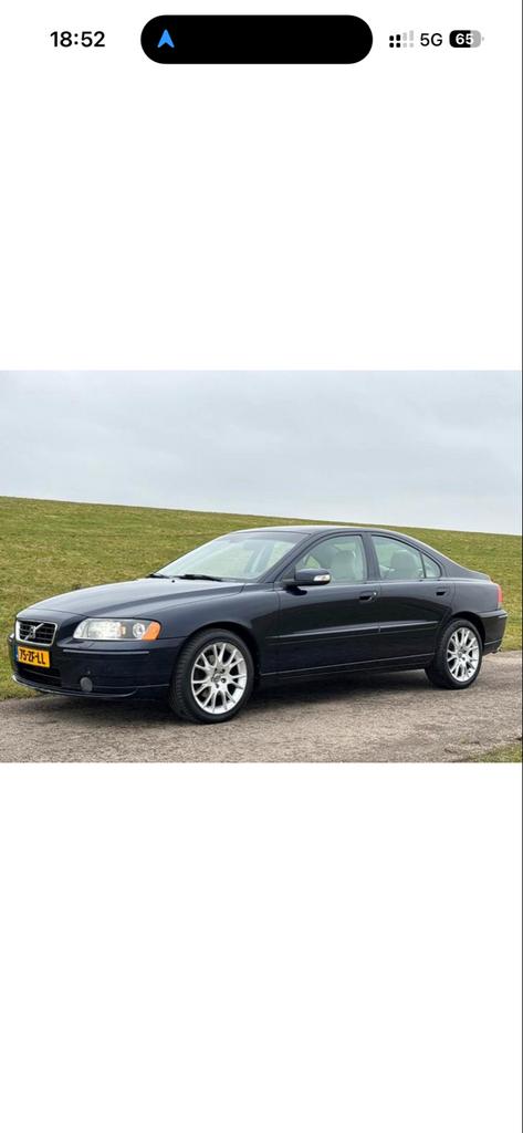 Volvo S60 2.4 D5  185 pk Geartronic 2008 Blauw, Auto's, 1494 kg, Blauw, S60, Origineel Nederlands