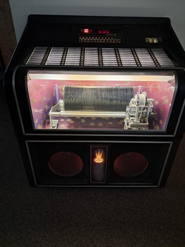 Jukebox NSM met single's, Verzamelen, Ophalen, Gebruikt, 1970 tot heden, Overige merken