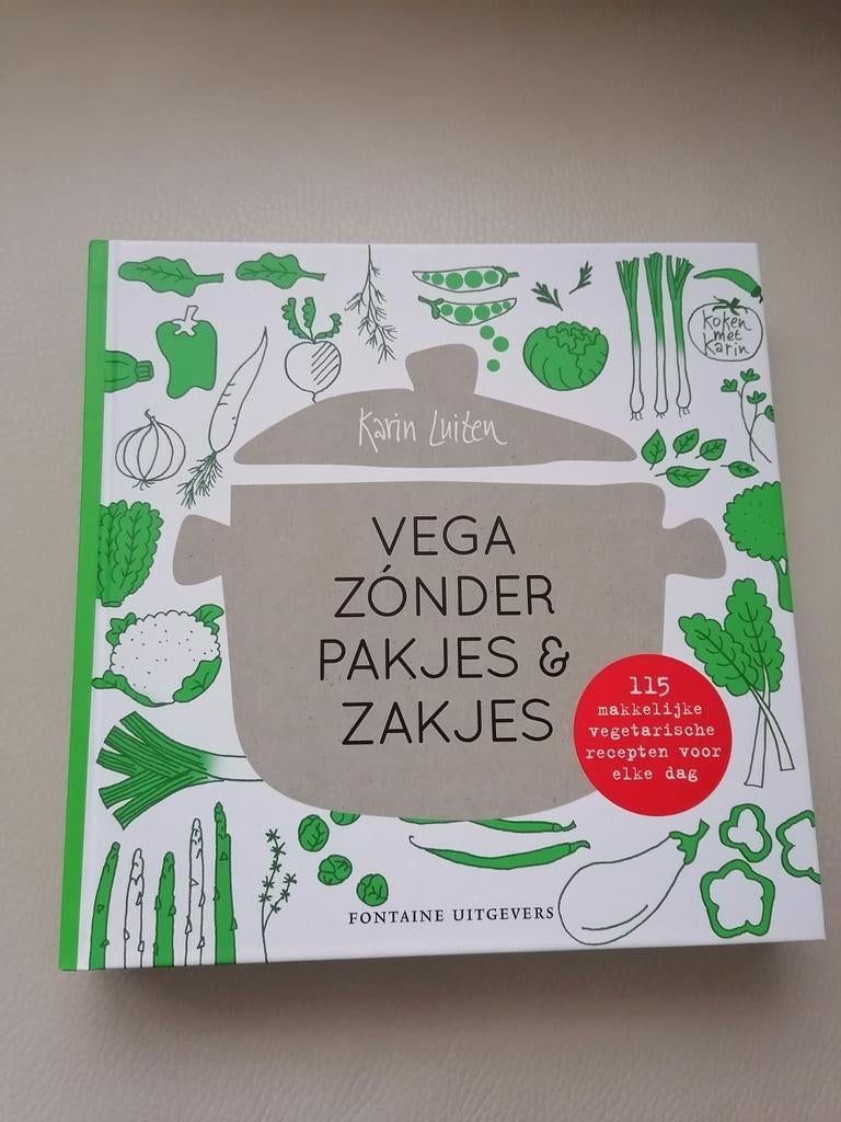 Karin Luiten - Vega Zonder Pakjes & Zakjes, Boeken, Kookboeken, Karin Luiten, Hoofdgerechten, Gezond koken, Ophalen of Verzenden