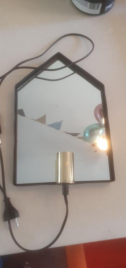 Spiegel met lamp, Huis en Inrichting, Ophalen of Verzenden