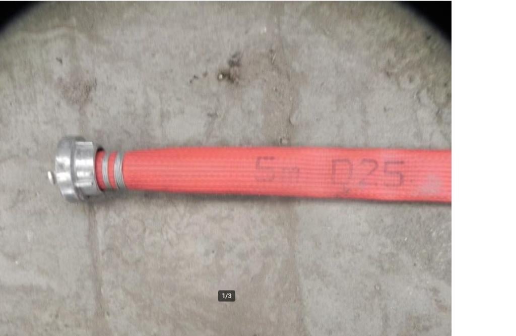 Brandslang Rood Plat oprolbaar 25mm 5m, Ophalen, Gebruikt, Overige typen