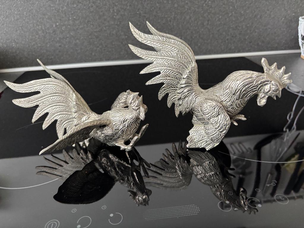 Zilverkleurige kip en haan, Ophalen, Zo goed als nieuw