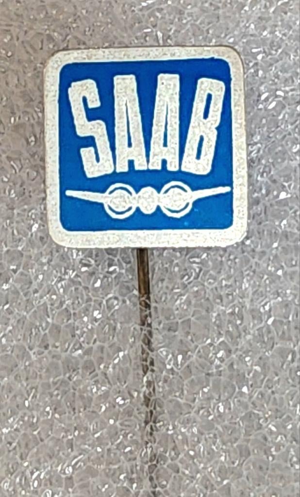 Vintage SAAB Speldje - Klassiek Auto Logo, Ophalen of Verzenden, Gebruikt, Merk, Speldje of Pin