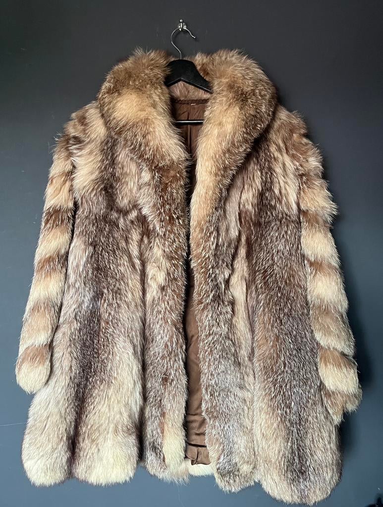 Schitterende Bontjas van Kristal Vos Maat 46/48 L/XL, Verzenden, Zo goed als nieuw, Maat 46/48 (XL) of groter, Bruin