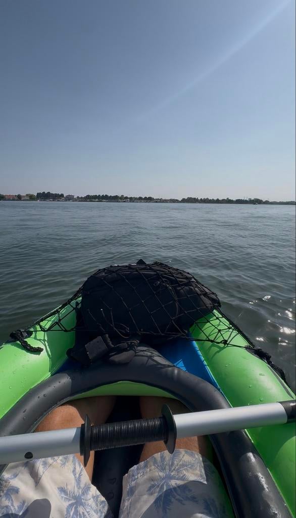 Intex Challenger K1 opblaasbare kajak met peddel en pomp, Ophalen, Opblaasbaar, Zo goed als nieuw, 1-persoons