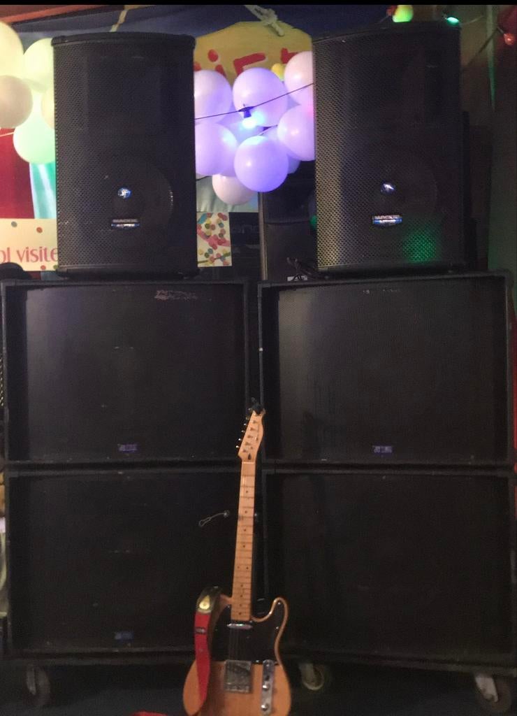 Professionele geluidsinstallatie: Mackie SA1521 & dB Technol, Overige merken, Gebruikt, Ophalen of Verzenden, Complete surroundset