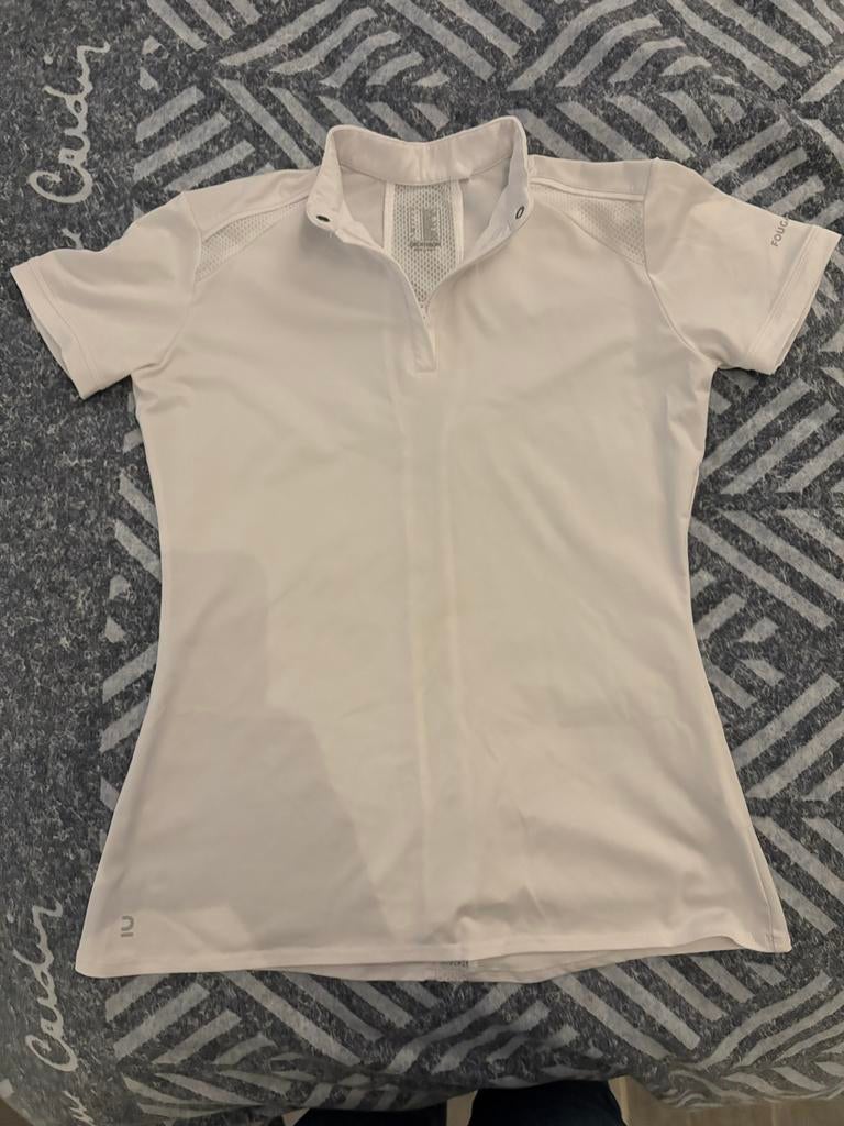 Wit Shirt paardrijden mt 151-160, Ophalen, Zo goed als nieuw, Dressuur, Bovenkleding