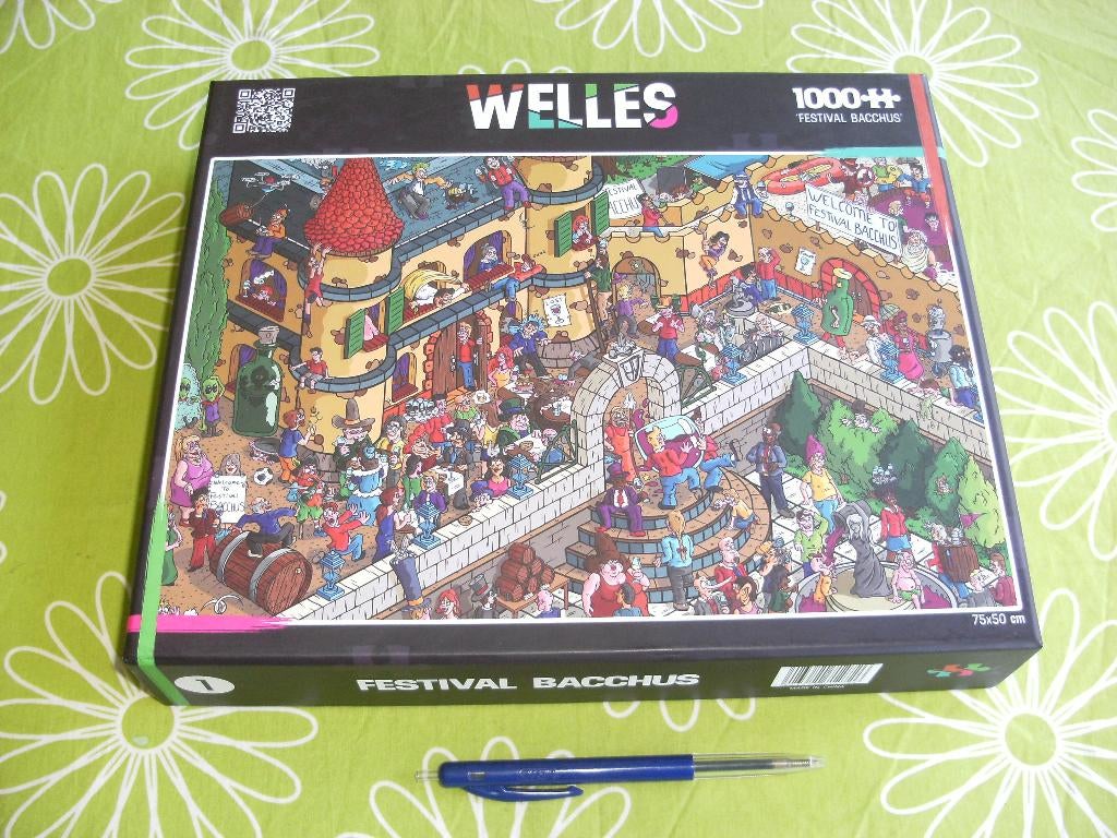 Welles Festival Bacchus puzzel (1000 stukjes), Ophalen of Verzenden, 500 t/m 1500 stukjes, Zo goed als nieuw, Legpuzzel