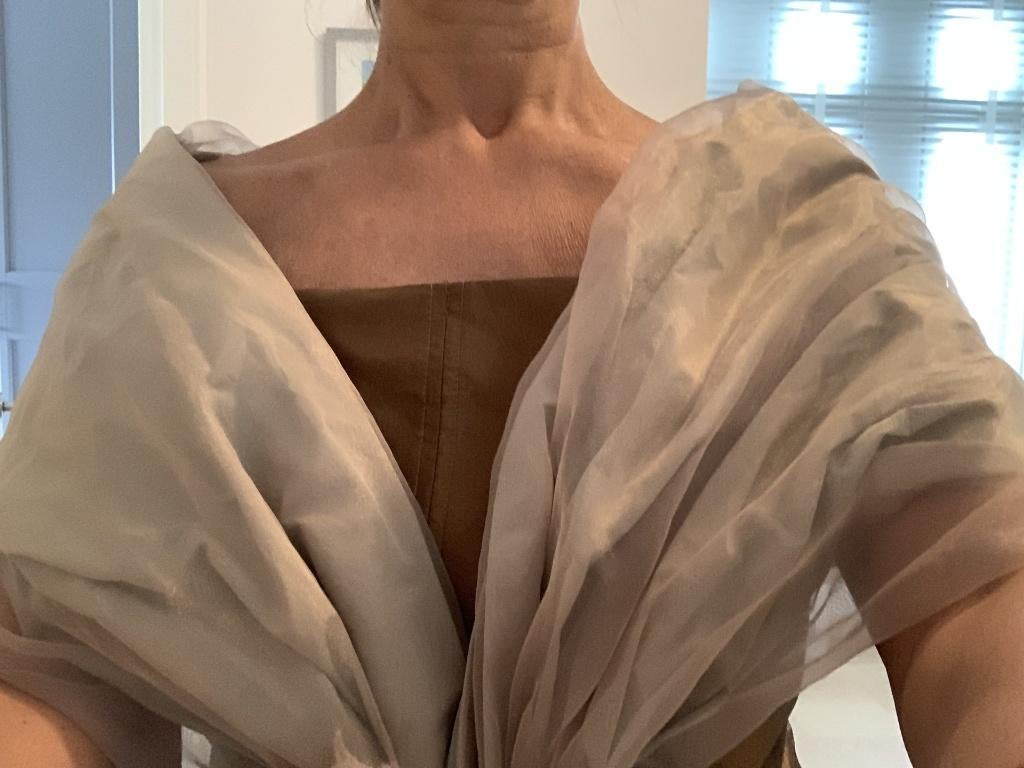 Nieuwe unieke elegante stola voor gala feest of huwelijk, Kleding | Dames, Ophalen, Overige typen, Beige, Maat 42/44 (L)