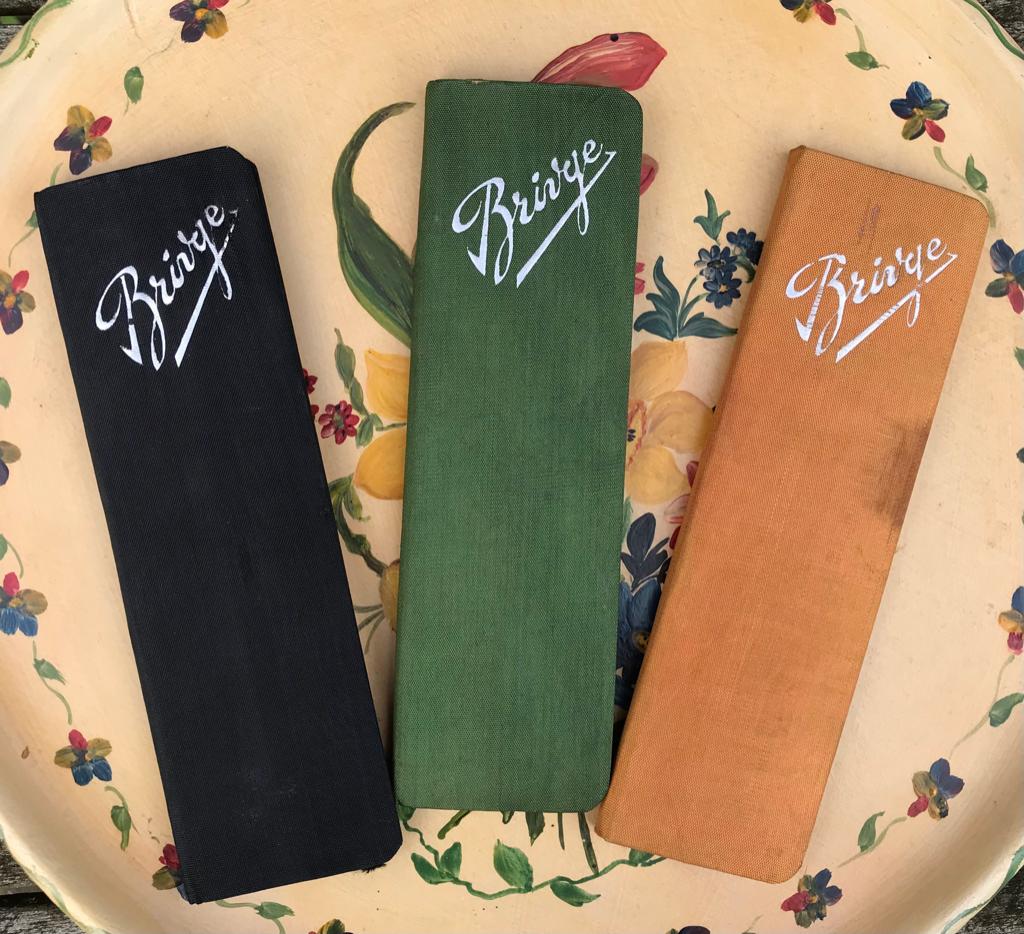 BRIDGE PARAFERNALIA score boekjes 3 stuks - voor 1940, Ophalen of Verzenden