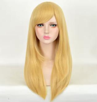 Alice in Wonderland blonde pruik synthetisch, Ophalen of Verzenden, Nieuw, Overige typen