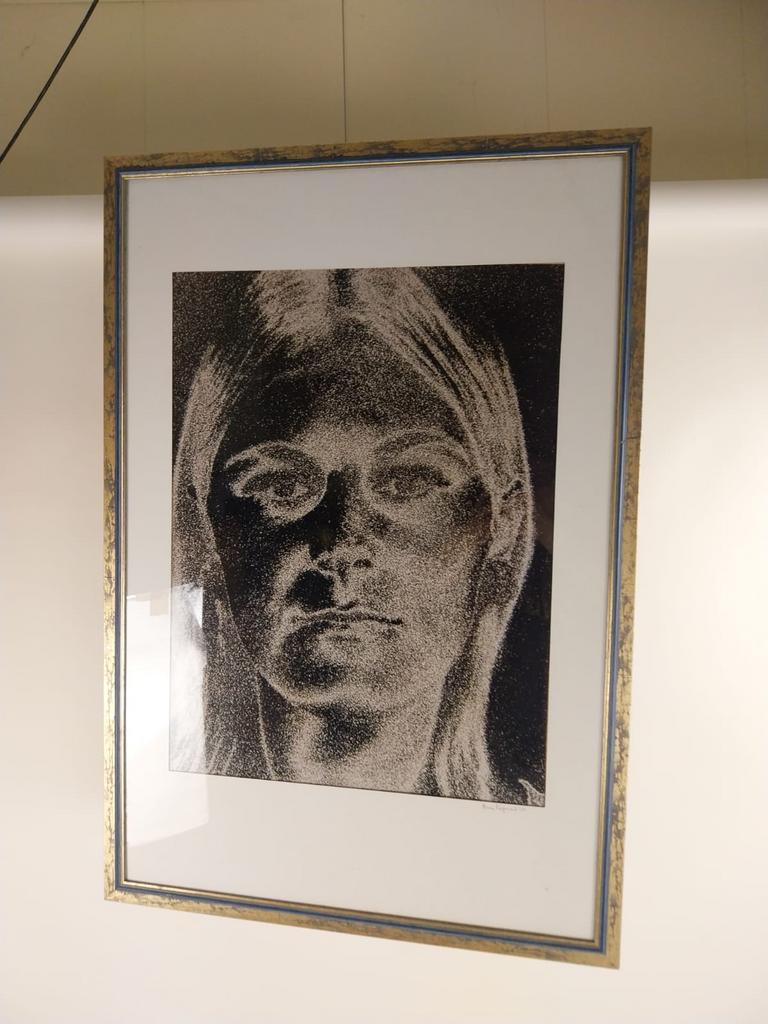 kunstwerk, gesigneerd door Xenri Rogmans in 1965,, Ophalen