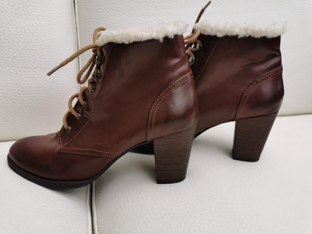 H&M schoenen mt. 38, H&M, Bruin, Verzenden, Lage of Enkellaarzen