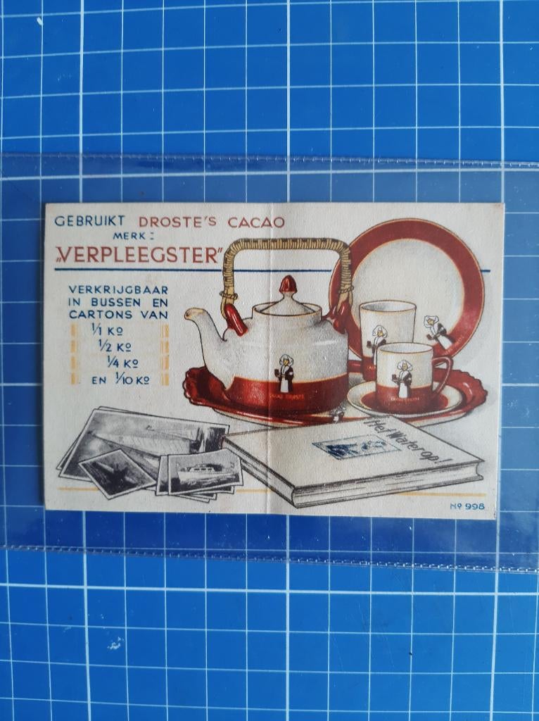 waardebon Droste's Cacao Haarlem *merk Verpleegster, Ophalen of Verzenden, Gebruikt, Overige typen