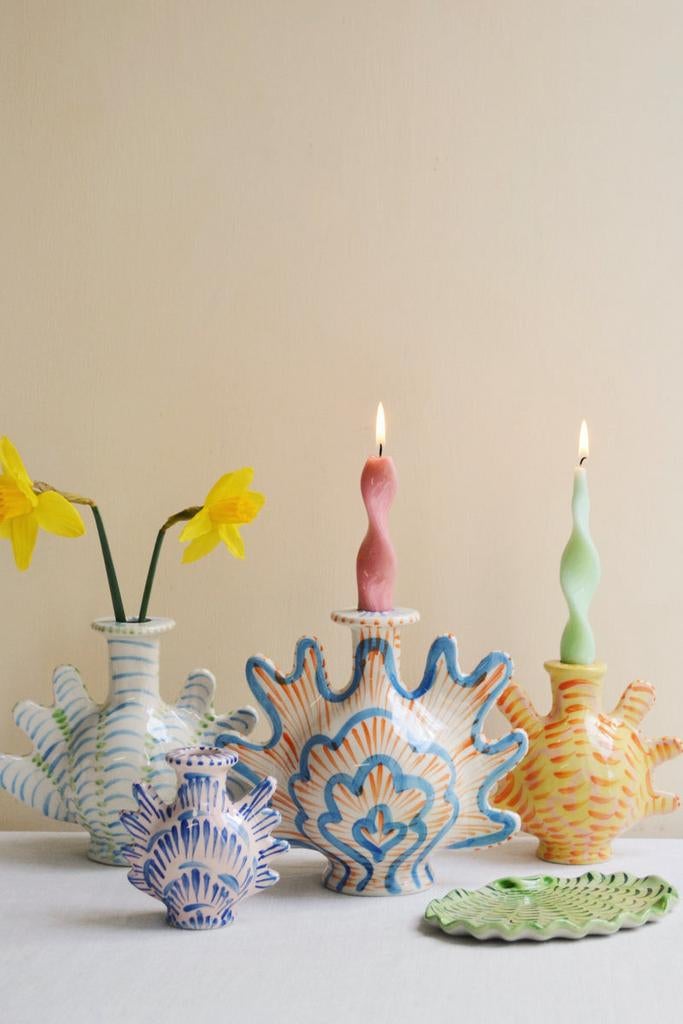 🐚&K  klevering nieuw set 4 stuks kandelaars anna nina, Ophalen of Verzenden, Nieuw