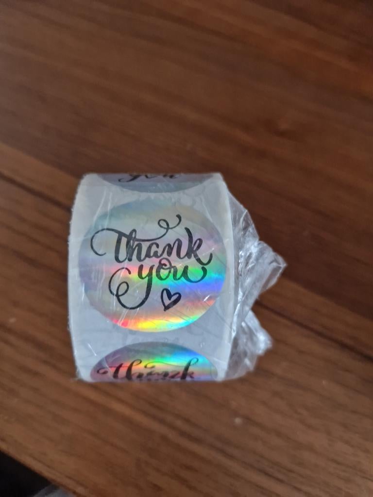 Thank You Stickers, Hobby en Vrije tijd, Stickers en Plaatjes, Nieuw, Meerdere stickers, Ophalen of Verzenden