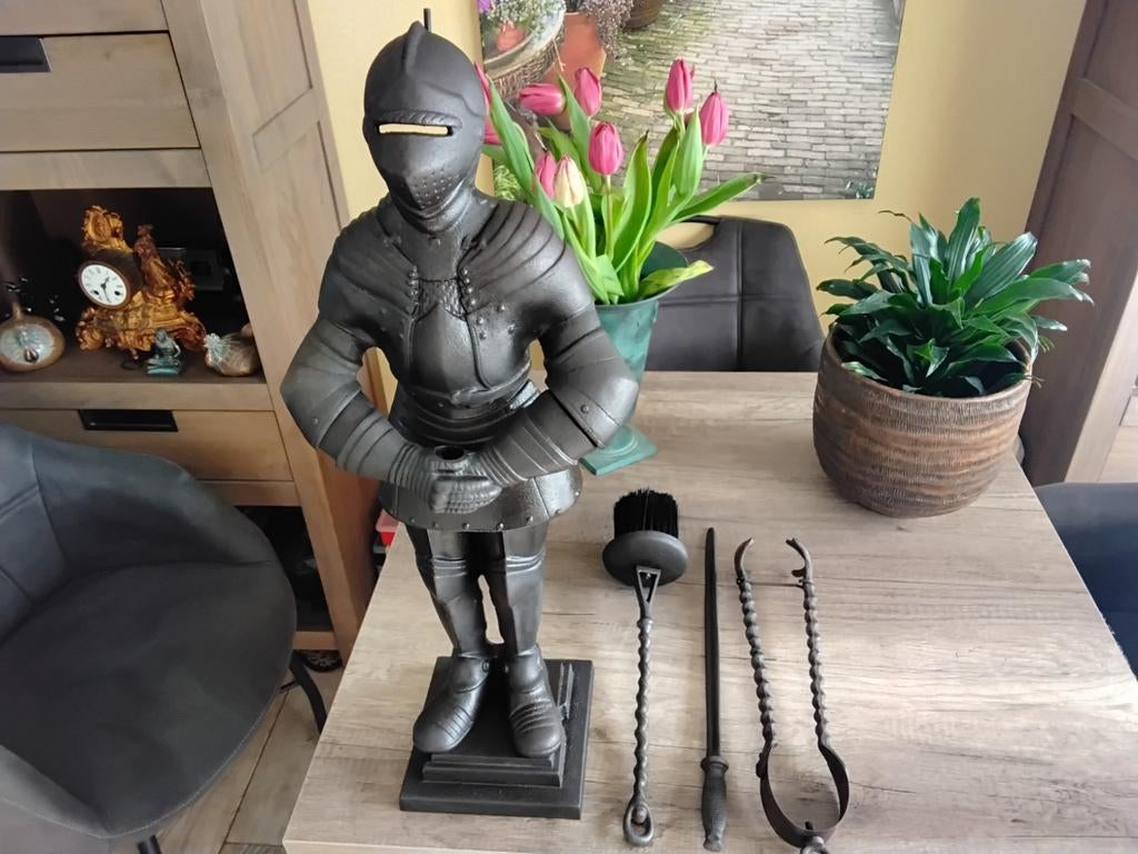 Ridder openhaardstel gietijzer, Ophalen of Verzenden, Vrijstaande haard, Houthaard