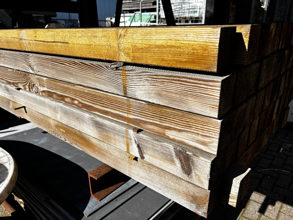 Tuinpaal, geimpregneerd, 210cm x 85x85 mm  €15,00 p/s, Ophalen, Nieuw, 180 tot 250 cm, Palen