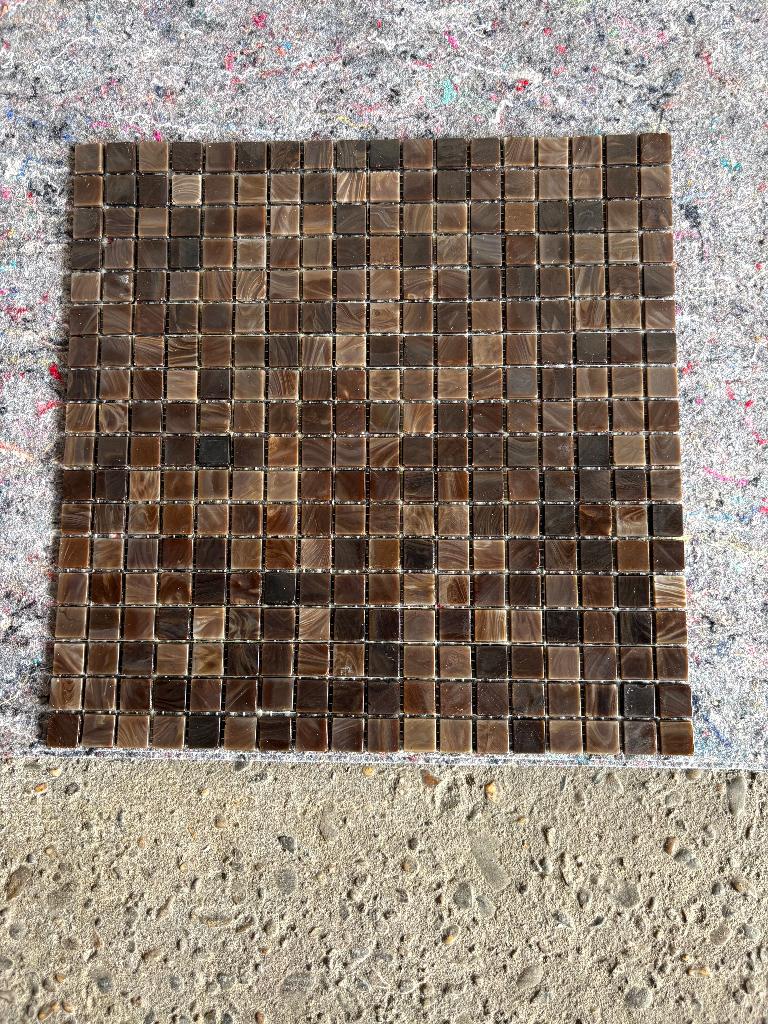 Mozaiek glasmozaiek op kunststofmatjes restant voor hobbyist, Ophalen, Nieuw