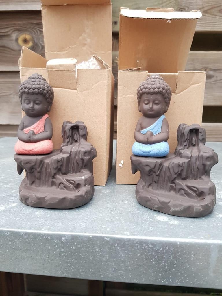 Partij 80 stuks buddha boeddha beeldjes / wierookhouders, Ophalen of Verzenden