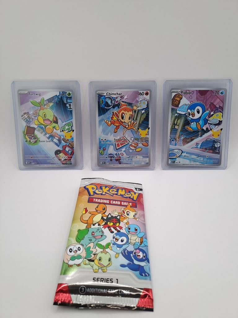 Pokémon first partner Illustration Collection - Sinnoh set, Ophalen of Verzenden, Nieuw, Foil