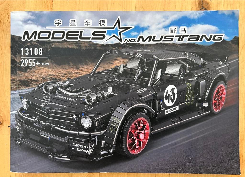 Mouldking Ford Mustang drifter 1:8 nr. 13108, Elektro, Gebruikt, Ophalen of Verzenden, Auto onroad