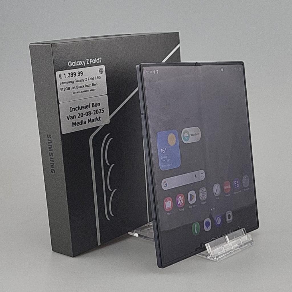 Samsung Galaxy Z Fold 7 5G 512GB Jet Black Incl: Bon, Samsung, Zo goed als nieuw, Support@Samsung.com, 129, Samsung-ro, Yeongtong-gu
Suwon-si, Gyeonggi-do 16677
South Korea