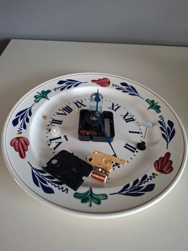 Boerenbont Bord voor Klok., Ophalen of Verzenden