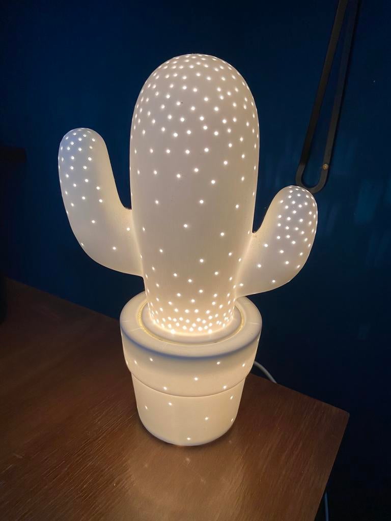 Tafellamp cactus, Huis en Inrichting, Ophalen of Verzenden, Zo goed als nieuw, Minder dan 50 cm
