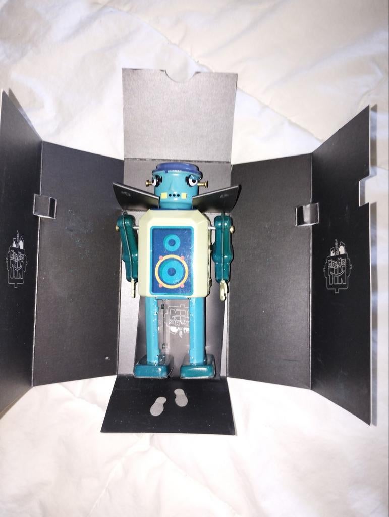 Vintage Mr & Mrs Tin Robot Speelgoed, Originele Verpakking, Ophalen