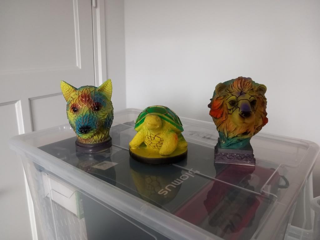 3 Dierenlampjes: Schildpad, Wolf en Leeuw, Ophalen of Verzenden, Nieuw, Kinderkamer, Dieren