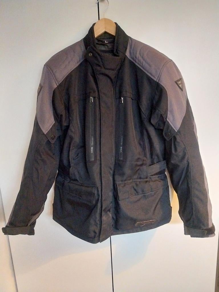 REV'IT! Motorjas Textiel Zwart/Grijs Maat L, REV'IT!, Jas | textiel, Heren, Ophalen of Verzenden