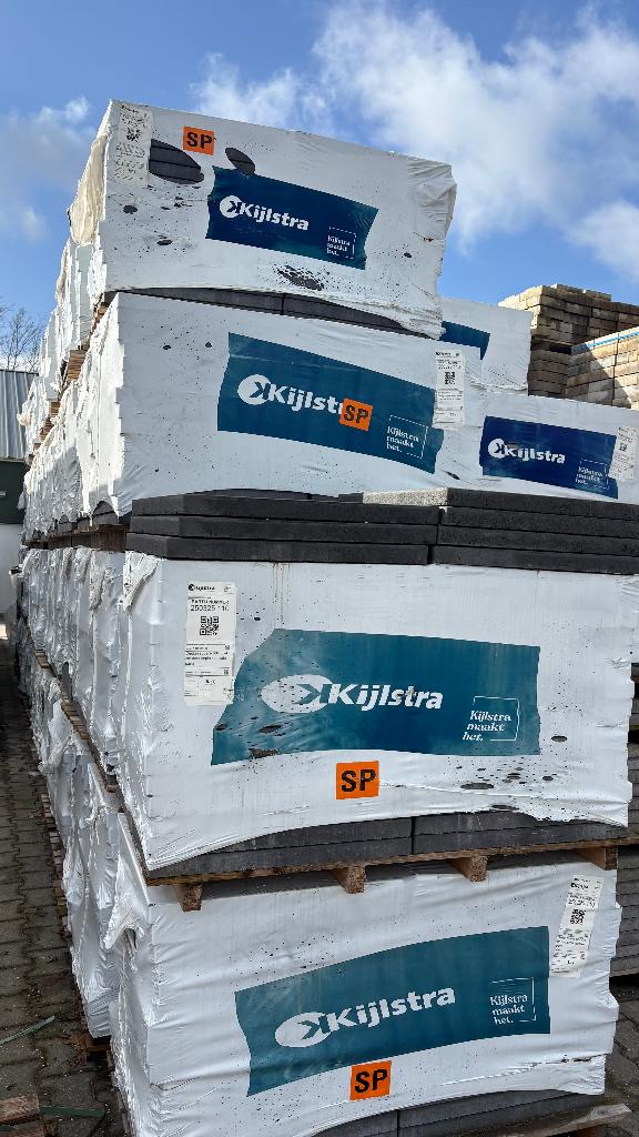 Design square dark sepia 60x60x4 speciale partij, Nieuw, Ophalen of Verzenden, 10 m² of meer, Beton