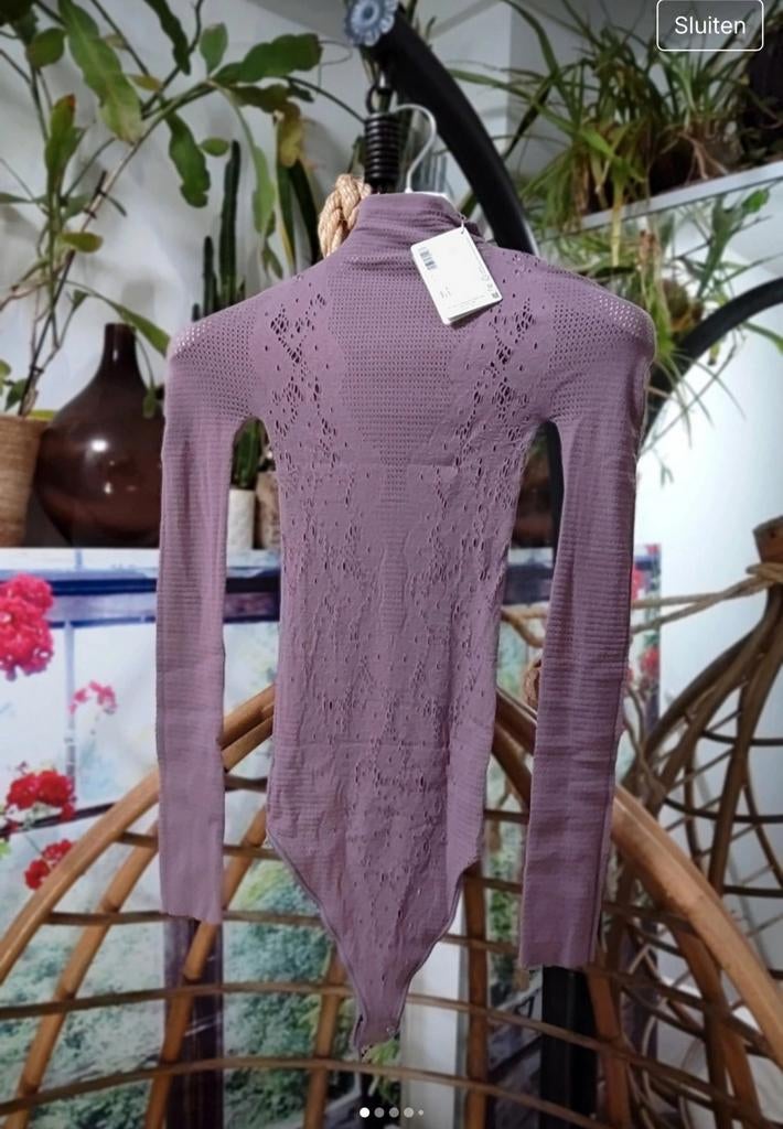 Wolford flower lace string body, Paars, Nieuw, Ophalen of Verzenden, Wolford