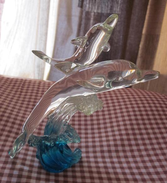 6 decoratie spullen pakket rommelmarkt beeldjes kat dolfijn, Ophalen, Gebruikt