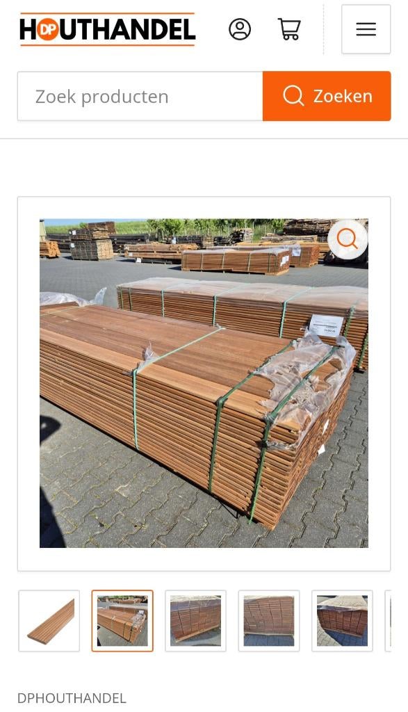 Vlonderplanken hardhout | Diverse maten | Scherpe prijzen, Ophalen of Verzenden, Nieuw, Hout