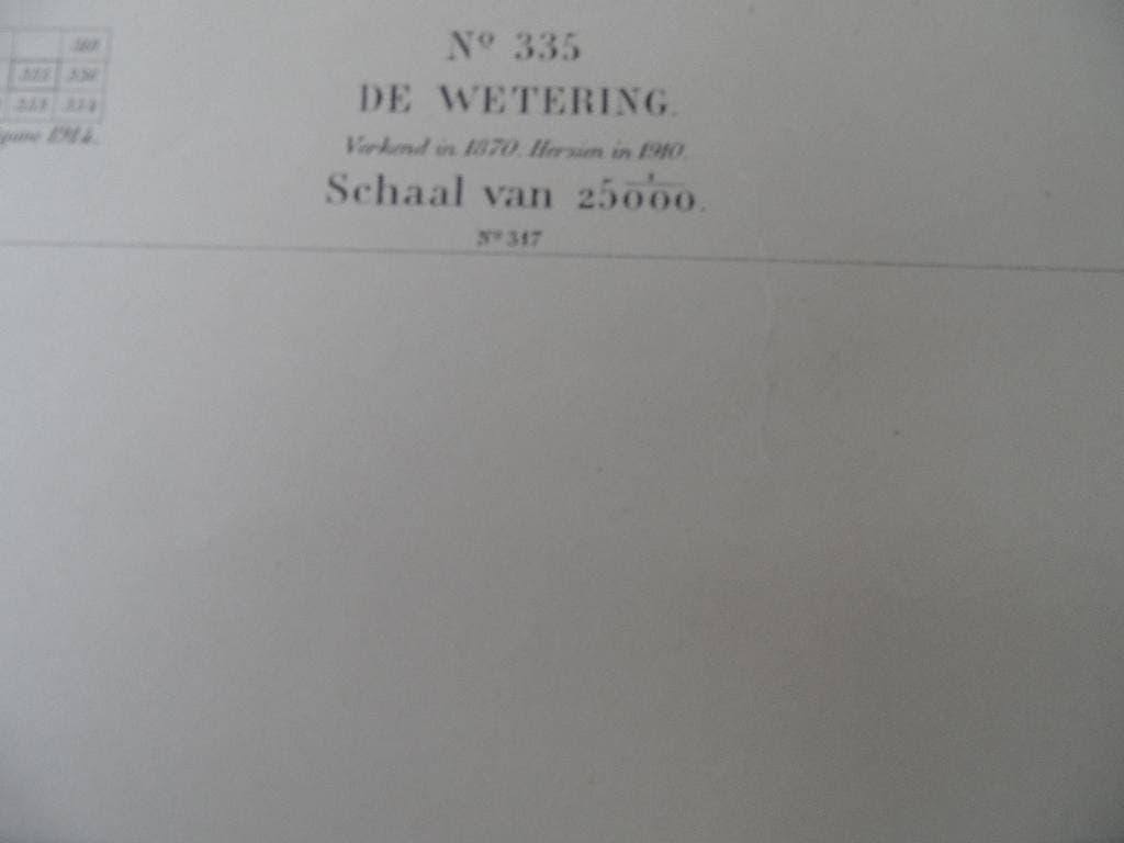 57 A De Wetering foto litho 1914, Antiek en Kunst, Ophalen of Verzenden
