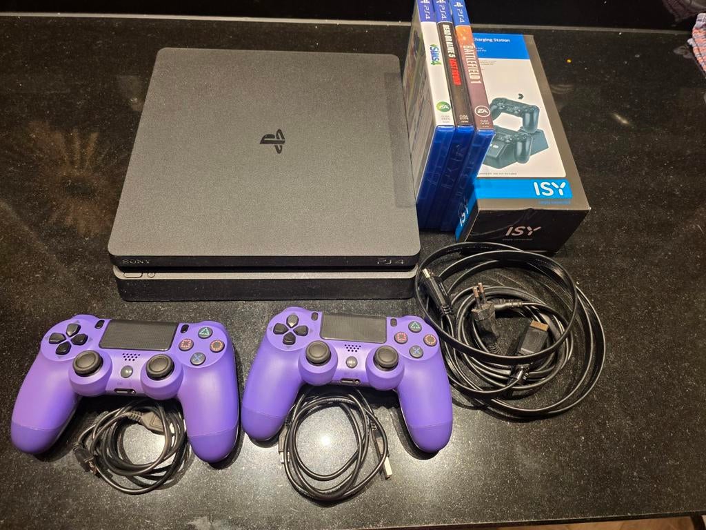 PlayStation 4 Slim met 3 spellen en 2 controllers, Ophalen