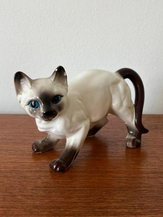 Vaga porseleinen beeldje kat, Ophalen of Verzenden