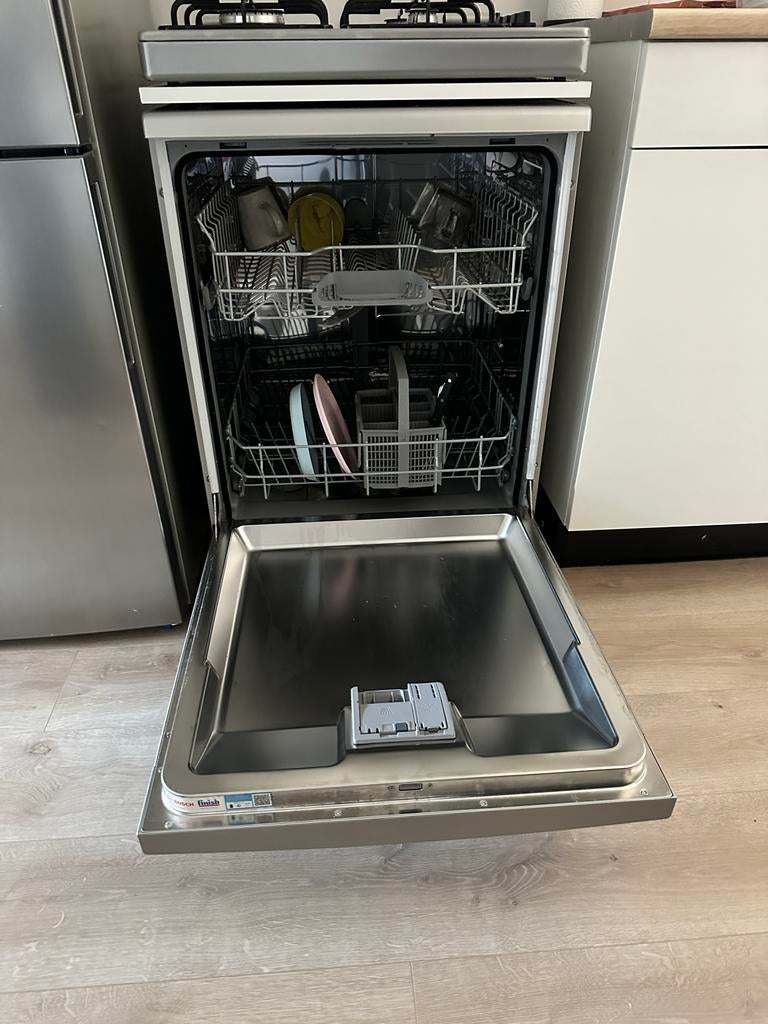 Bosch SMS2ITI33E Serie 2 Vrijstaande Vaatwasser - RVS, Ophalen, Gebruikt, 60 cm of meer, Eco programma