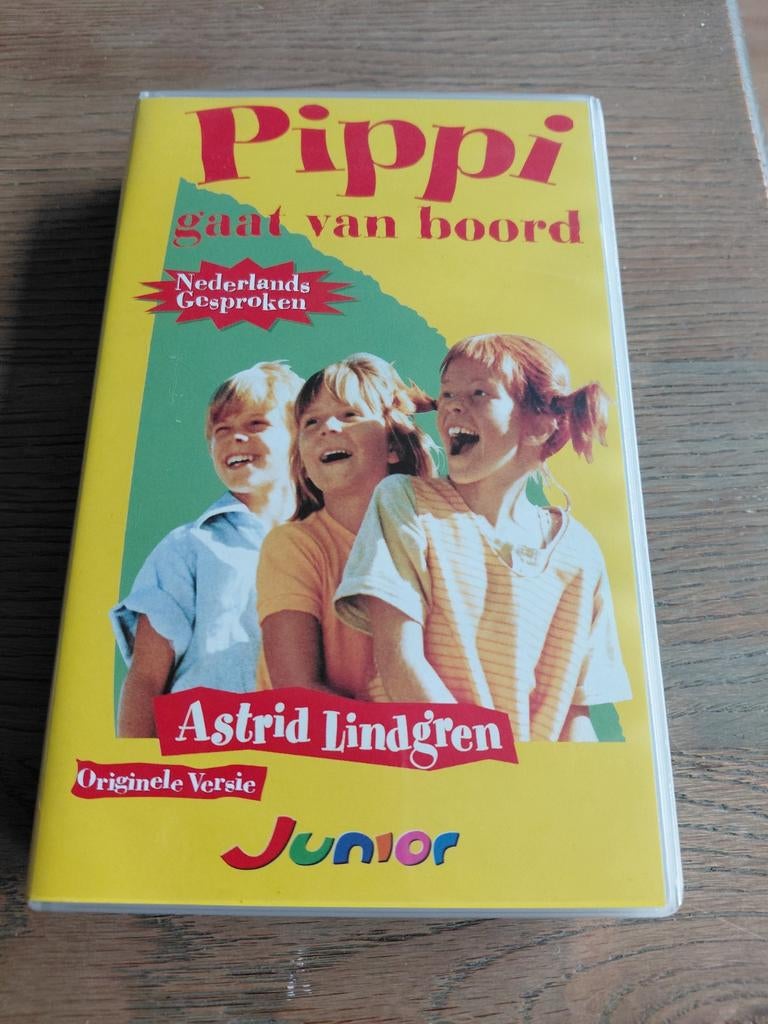 Pippi Langkous gaat van boord videoband., Cd's en Dvd's, VHS | Kinderen en Jeugd, Gebruikt, Alle leeftijden, Kinderprogramma's en -films