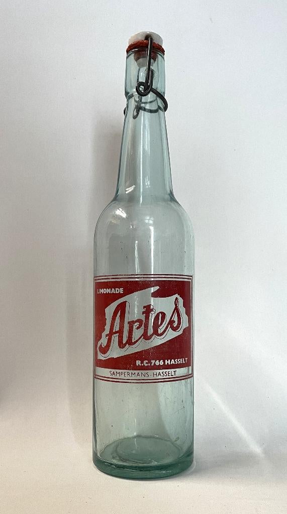 Limonadefles "Artes" Jos Sampermans Hasselt jaren '50, Verzamelen, Ophalen of Verzenden, Gebruikt, Verpakking