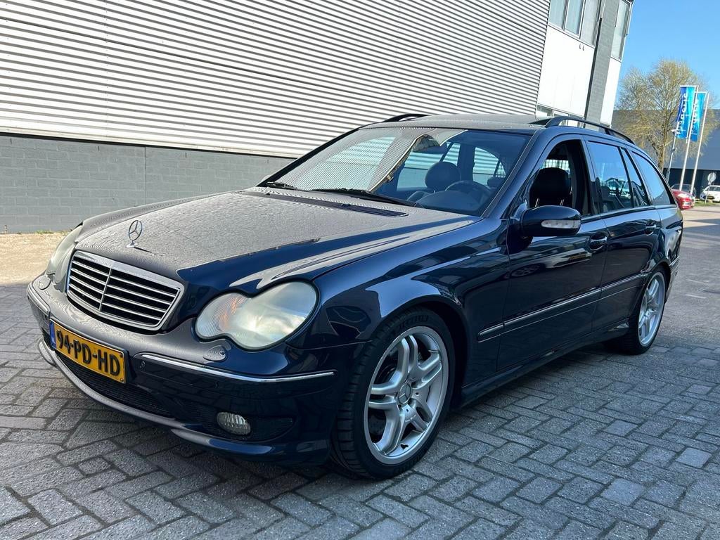 Mercedes-Benz C32 AMG Designo, in zeer nette staat!, Auto's, Mercedes-Benz, Automaat, Achterwielaandrijving, 1595 kg, Blauw