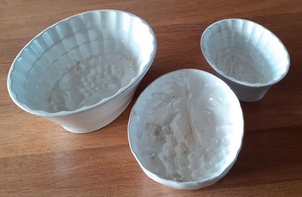 3 Petrus Regout Puddingvormen, Antiek en Kunst, Antiek | Keramiek en Aardewerk, Ophalen of Verzenden