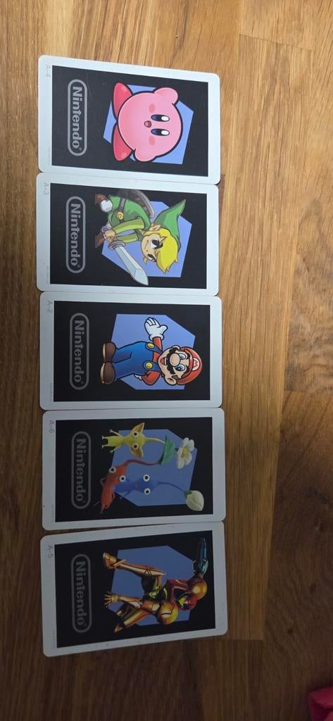 5 Nintendo Amiibo Kaarten - Collectibles, Ophalen of Verzenden, Zo goed als nieuw