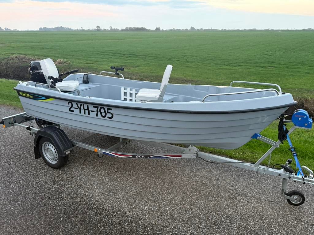 Valory Fisker 410 uit 2022 visboot ( boot motorboot ), Tot 10 pk, Verzenden, Zo goed als nieuw, 3 tot 6 meter
